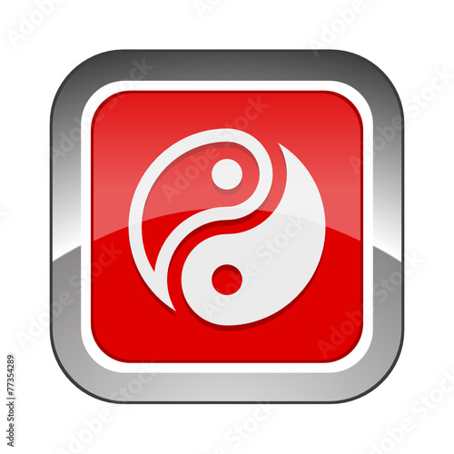 Chrome Square Button