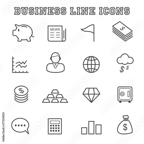business line icons