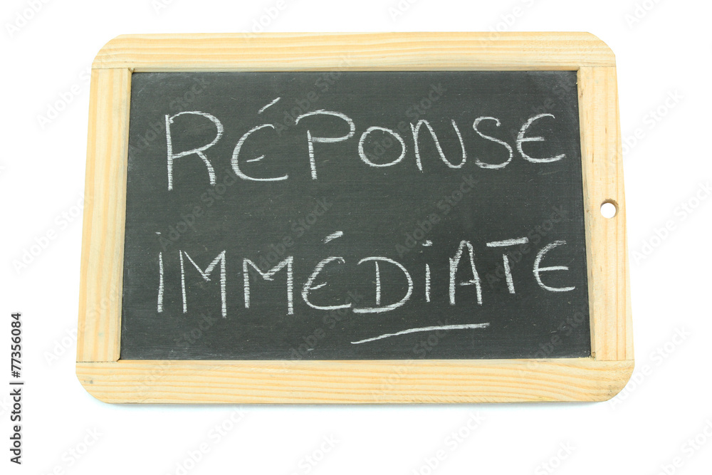 ardoise réponse immédiate ardoise réponse immédiate