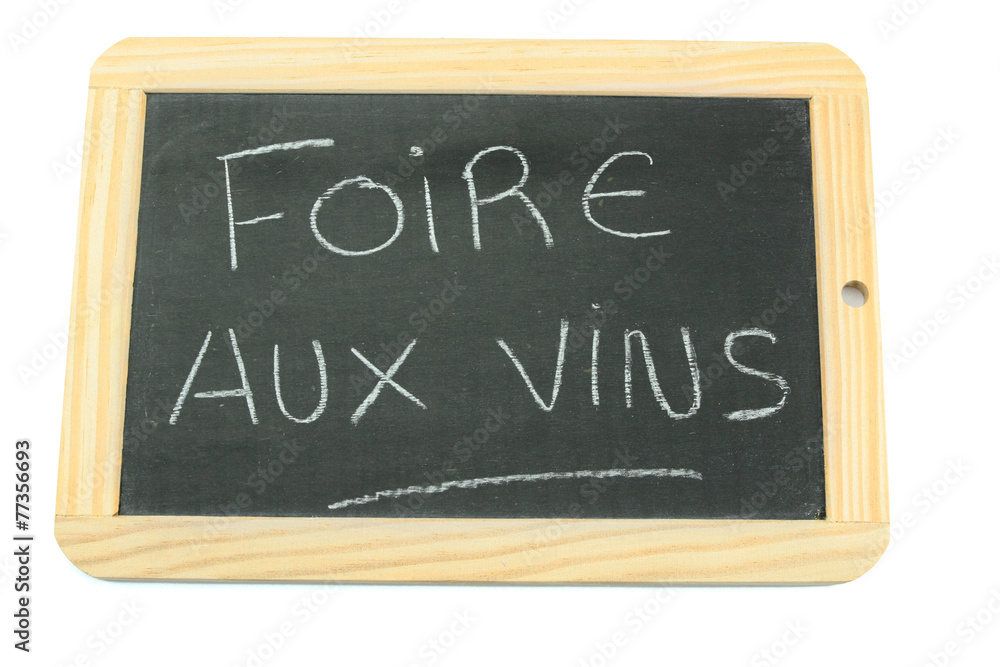 Fototapeta premium ardoise foire aux vins