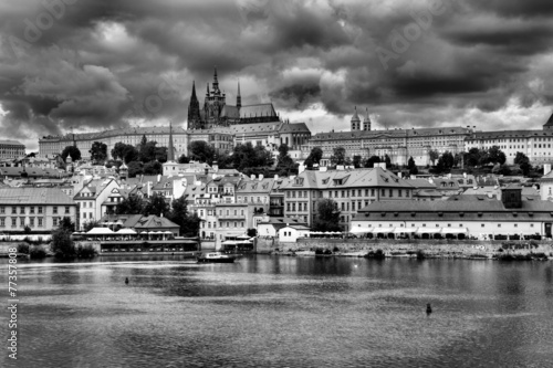 Panorama of Prague, Czech Republic.  photo