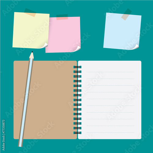 pencil and notepaper set