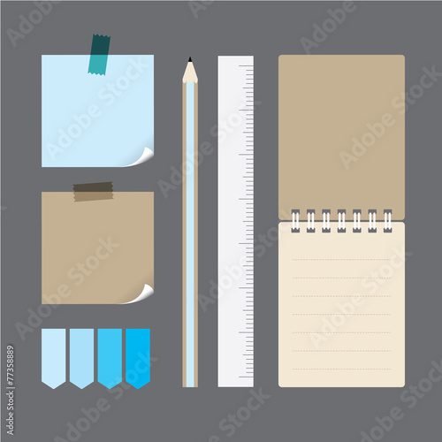 pencil and notepaper set