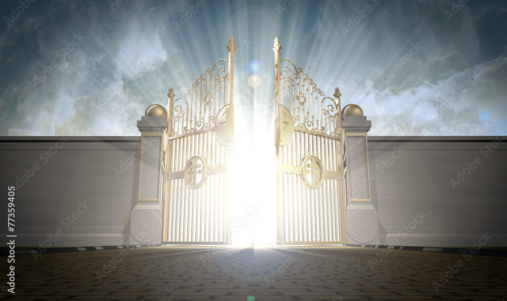 Heavens Gates Opening Stock Illustration Adobe Stock