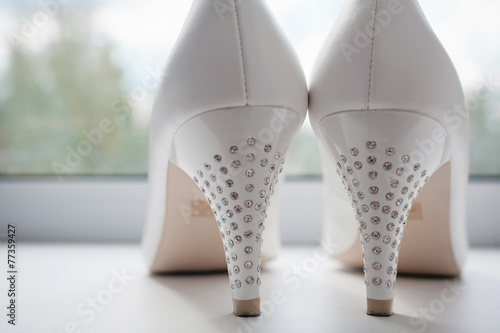 beautiful bride's shoes