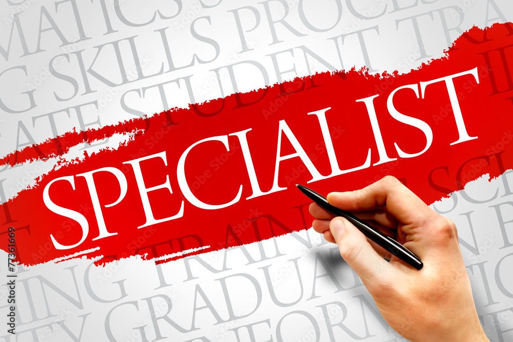 SPECIALIST word cloud, education business concept SPECIALIST word cloud, education business concept