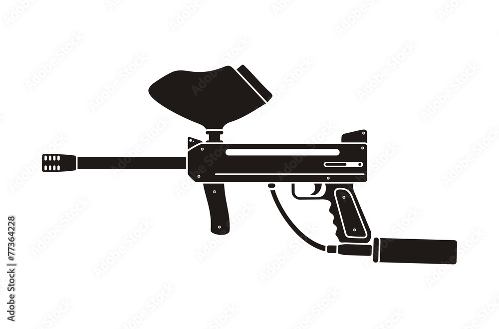 paintball gun silhouette