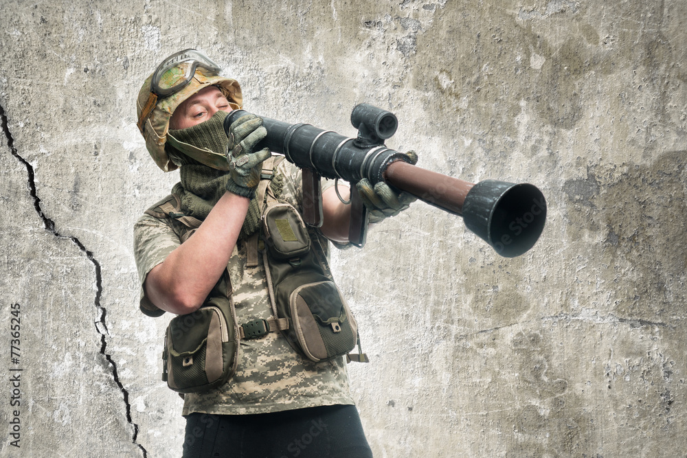 Fototapeta premium Bizarre soldier