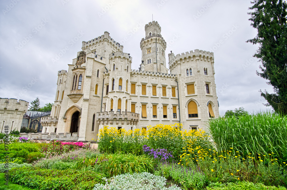 Fototapeta premium Castle in Hluboka nad Vltavou, Czech Republic