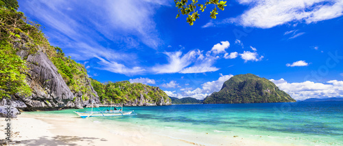 tropical scenery of Palawan, Philippines photo