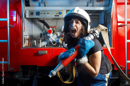 Foto firewoman