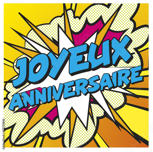 Joyeux anniversaire carte anniversaire recto 4