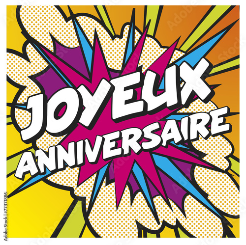 Joyeux anniversaire carte anniversaire recto 5