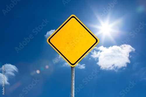 Composite image of yellow sign © WavebreakmediaMicro