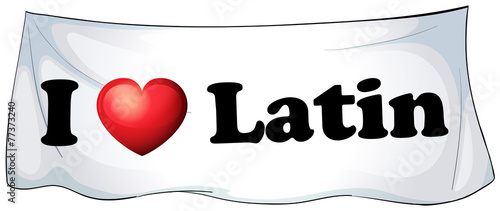 I love Latin banner