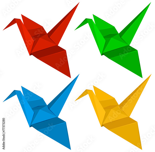 Four origami designs