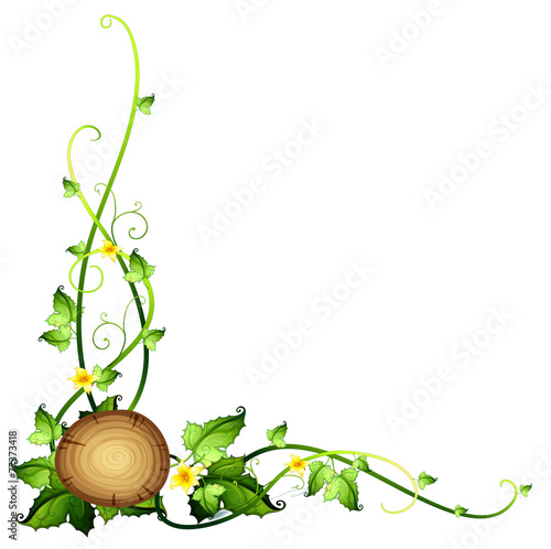 A leafy border design