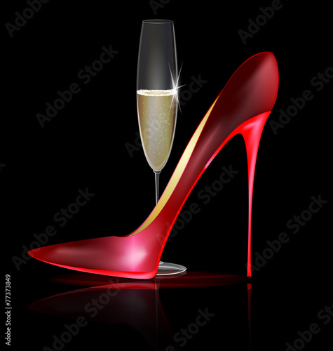 red shoe and drink