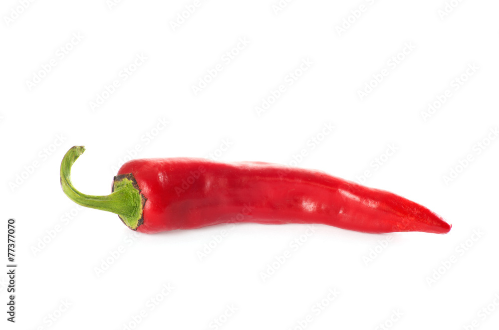 Red chili pepper isolated on a white background