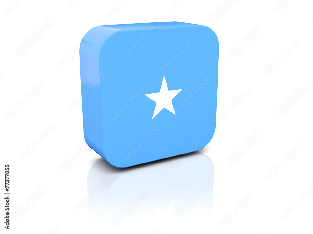 Square icon with flag of somalia Square icon with flag of somalia