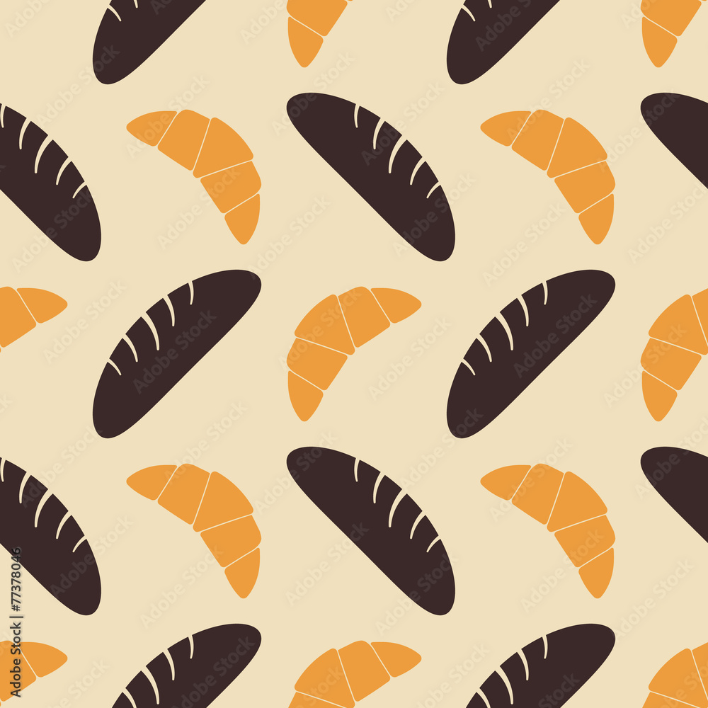 Seamless background with bakery Seamless background with bakery