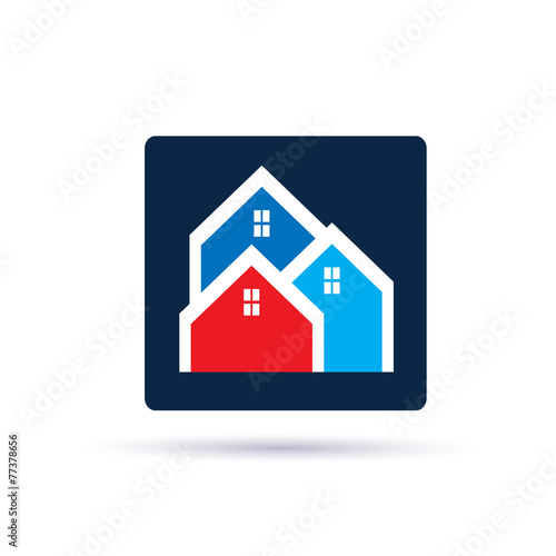 Houses neighborhood logo