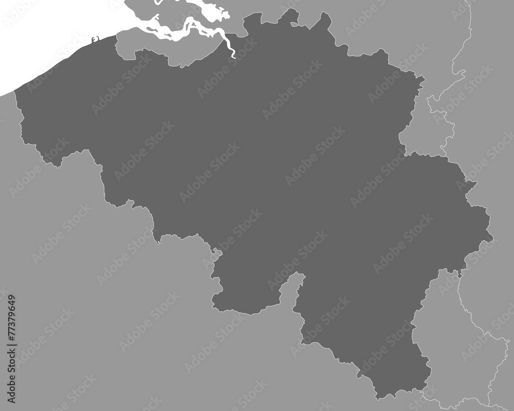 Obraz premium Belgien in Graustufen