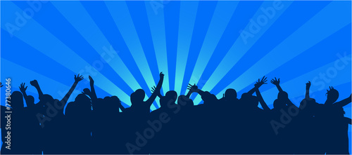 Illustration of people jumping