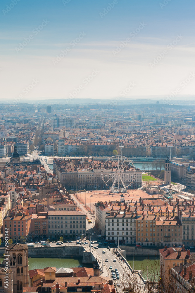 Top View of Lyon