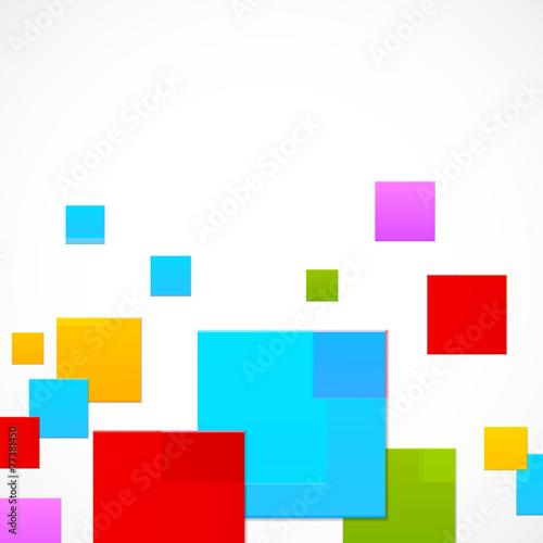 Abstract colorful squares