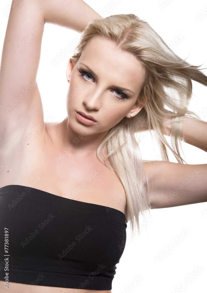 beautiful young woman posing on isolated background beautiful young woman posing on isolated background