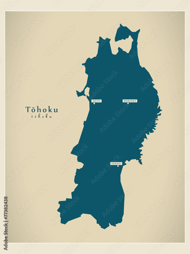 Modern Map - Tohoku JP
