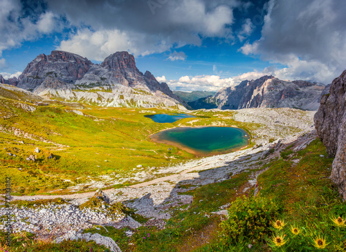 Lakes Del Piani, in National Park Tre Cime di Lavaredo