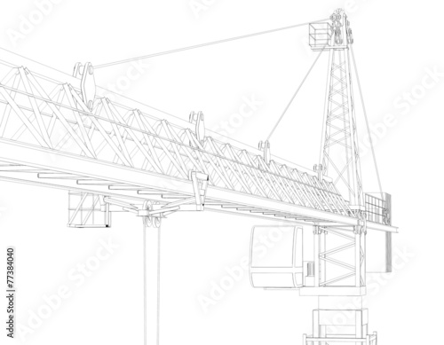 Tower crane, top