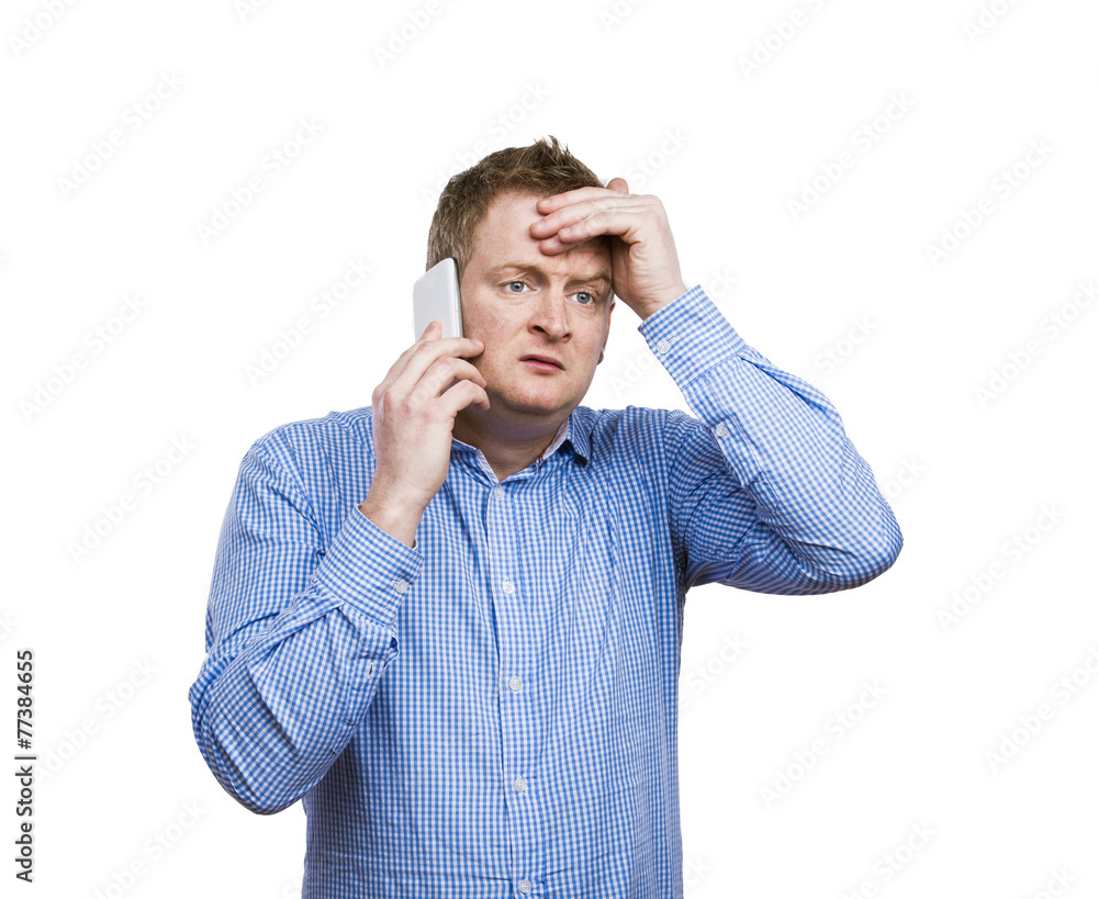 Man making a phone call
