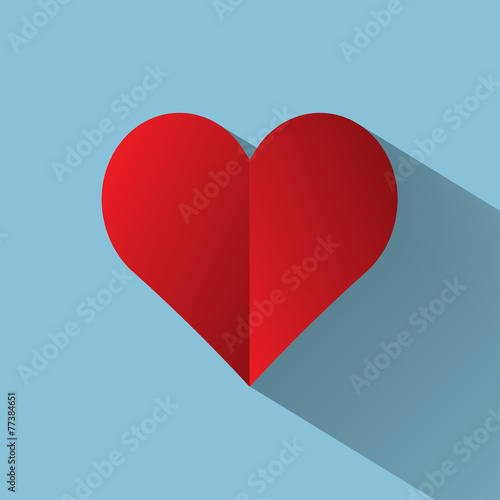 Red medical heart icon.