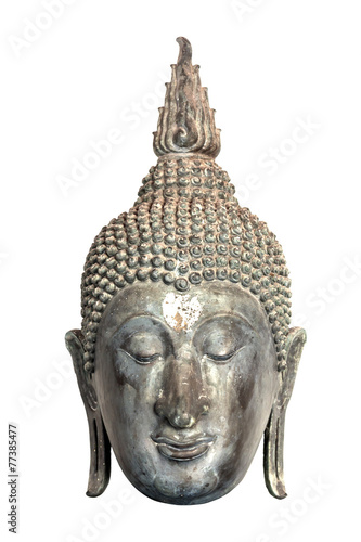 Photography Black Buddha Head Statue