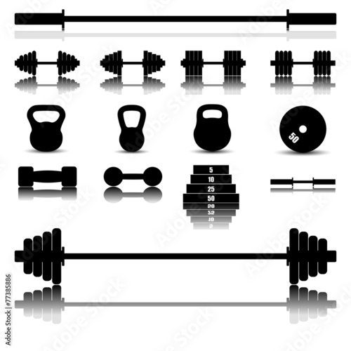 Sports equipment, vector illustration.