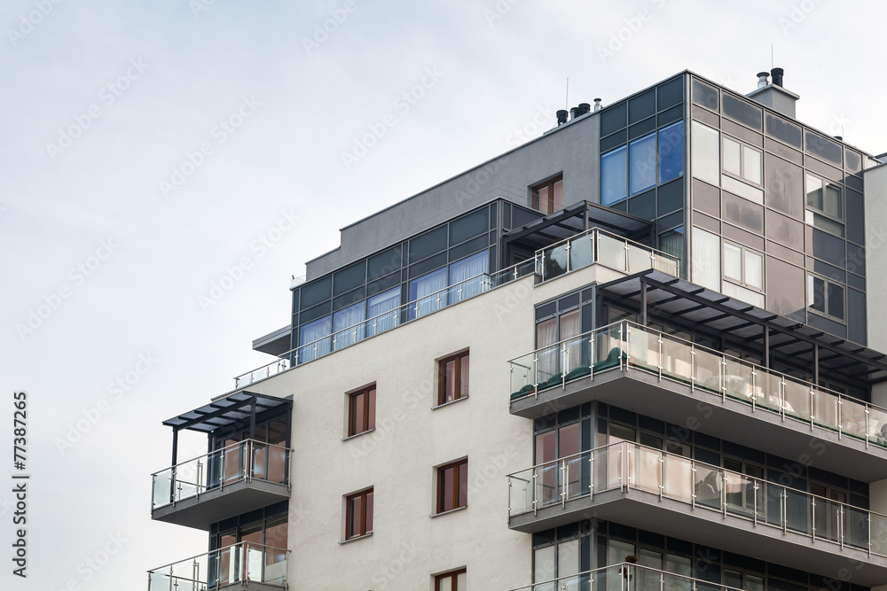Obraz premium Modern apartment building