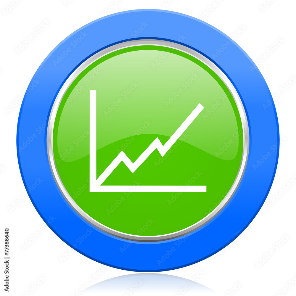 chart icon stock sign chart icon stock sign