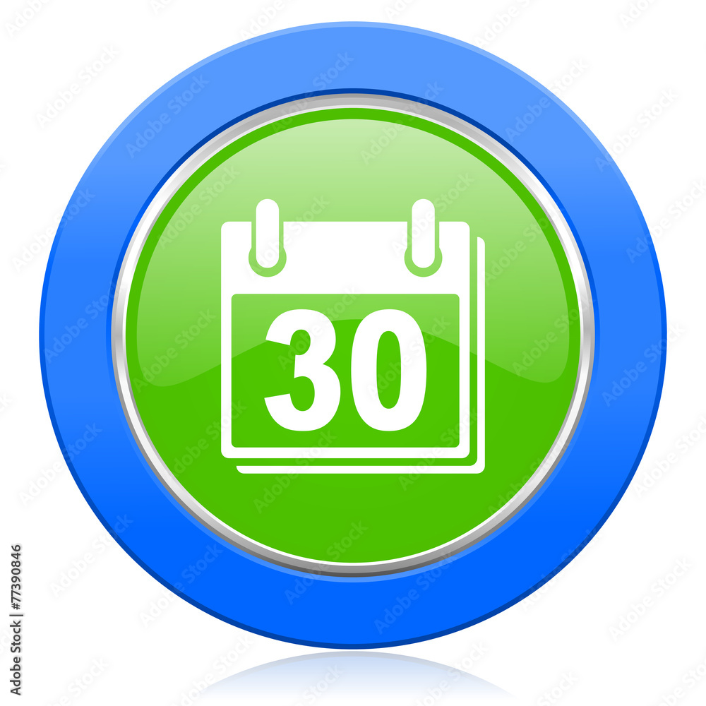 calendar icon organizer sign