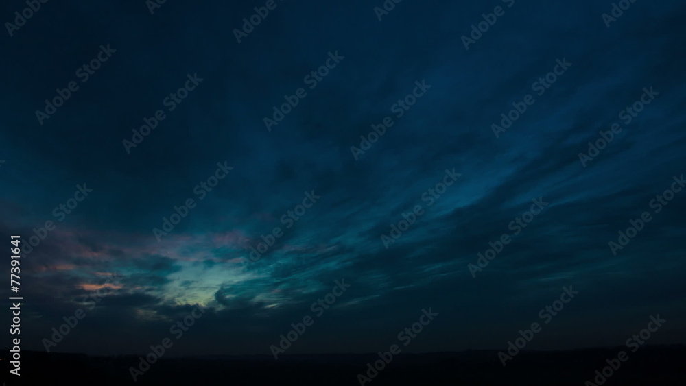 The picturesque sunset (sunrise) with clouds The picturesque sunset (sunrise) with clouds