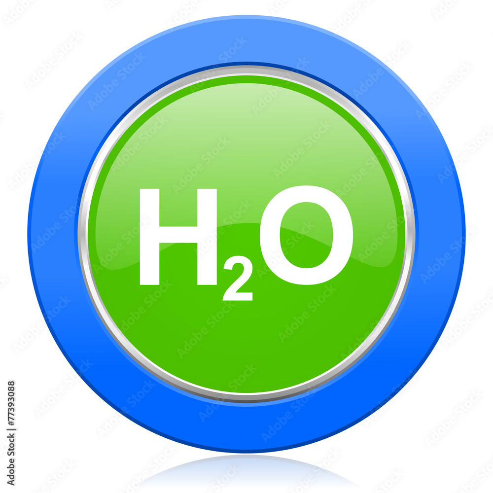 water icon h2o sign