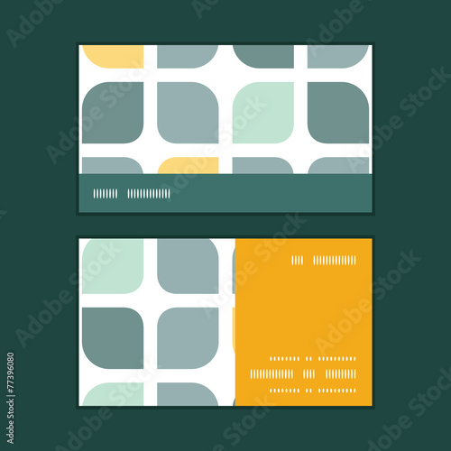 Vector abstract gray yellow rounded squares horizontal stripe
