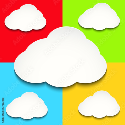 Background with white clouds © astragal