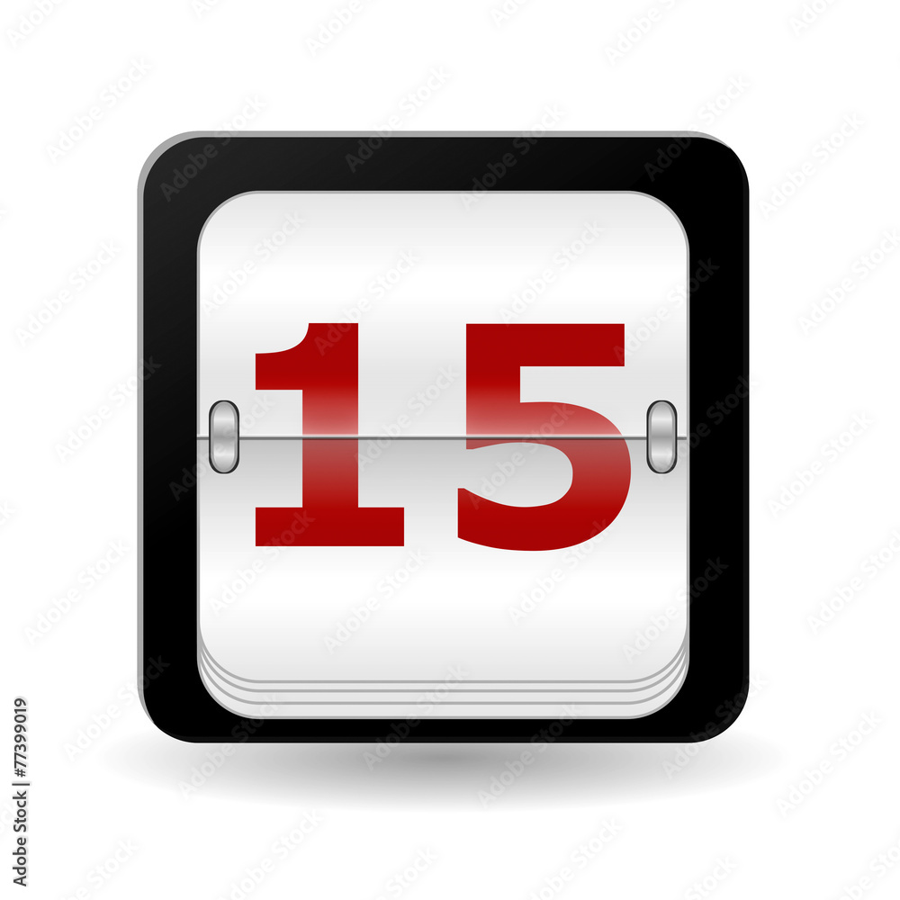 desk calendar on white background desk calendar on white background