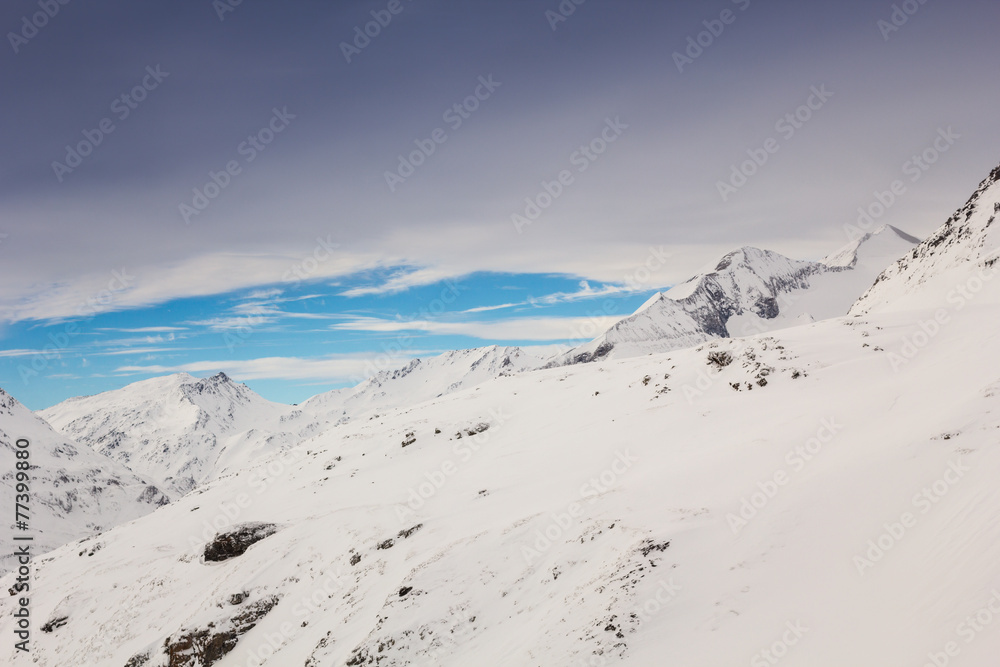Beautiful view from Grossglockner-Heiligenblut ski resort