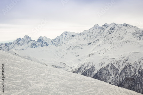 Beautiful view from Grossglockner-Heiligenblut ski resort