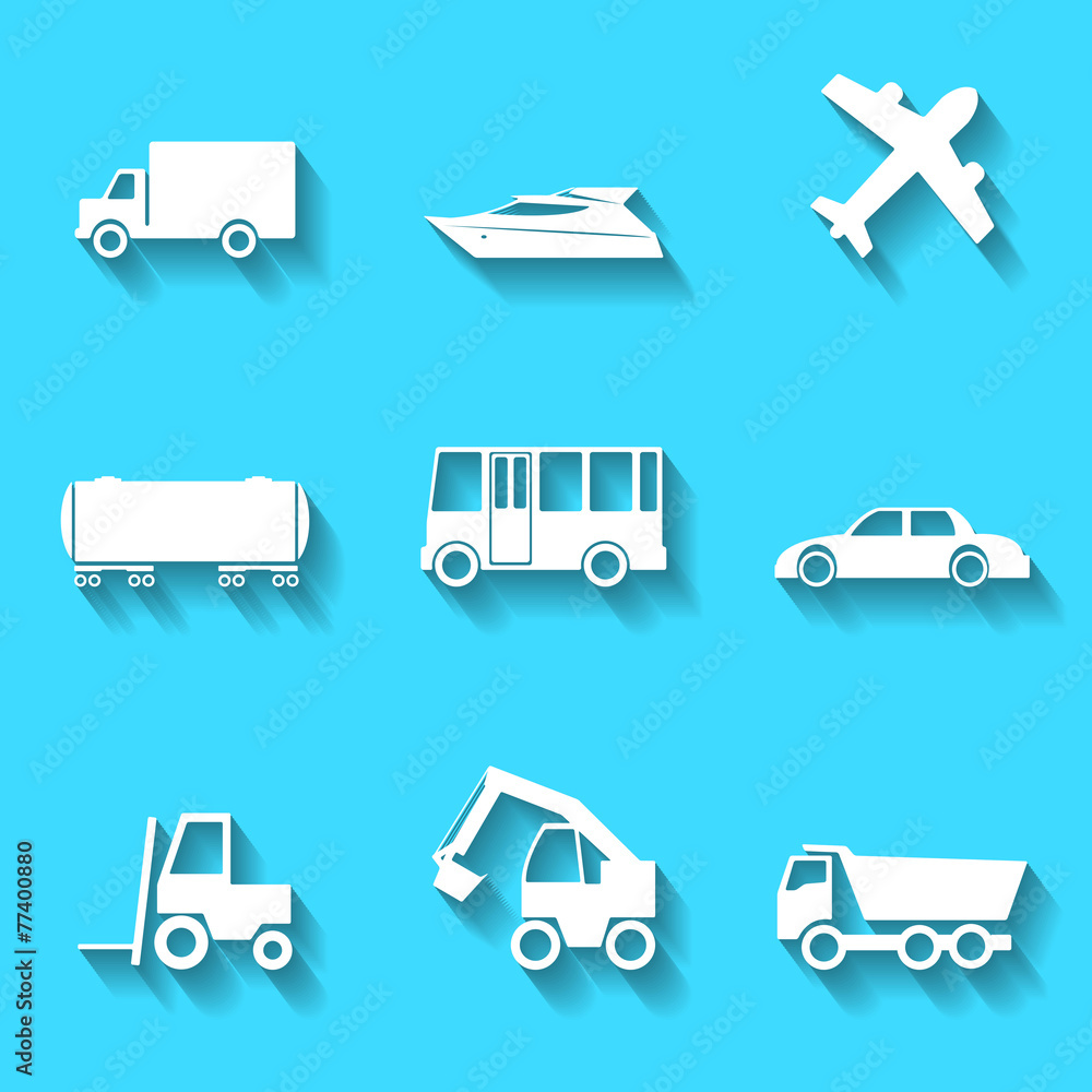 Set of the vector icons Set of the vector icons