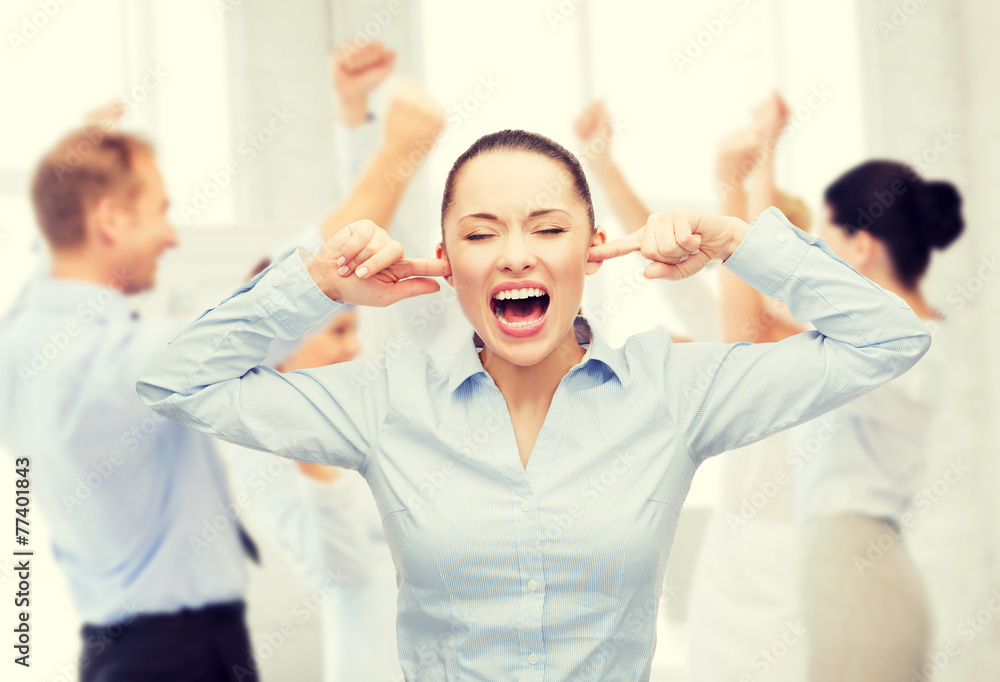 angry screaming businesswoman angry screaming businesswoman